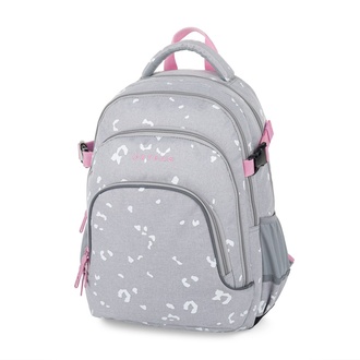 Papírenské zboží - Studentský batoh OXY SCOOLER Grey geometric