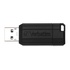 Papírenské zboží - Verbatim USB flash meghajtó, USB 2.0, 8 GB, PinStripe, Store N Go, fekete, 49062, USB A, magassággal