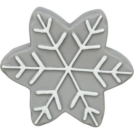 Papírenské zboží - Vánoční hvězdička, se zvukem, 10 cm, latex, šedá