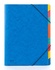 Papírenské zboží - Válogató táblák gumiszalaggal, kék, 9 részes, karton, A4, DANAU