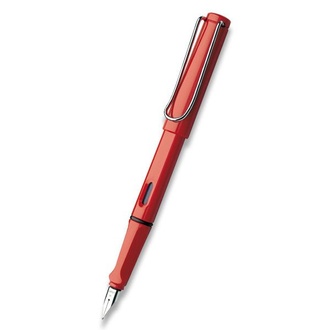 Papírenské zboží - Lamy Safari Shiny Red plnicí pero hrot LH