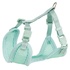 Papírenské zboží - JUNIOR SOFT hám pórázzal kölyökkutyáknak, menta M-L: 36-50 cm/10 mm, 2,00 m