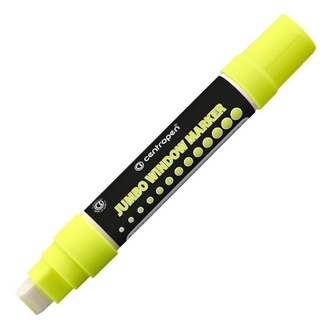Papírenské zboží - Křídový fix na sklo Centropen JUMBO WINDOW 9120 žlutý