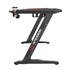Papírenské zboží - ULTRADESK játékasztal ROCKET BLACK, 128x68 cm, 78 cm, XL egérpaddal, tartó illeszkedik