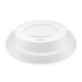 Papírenské zboží - Víčko vypouklé bílé -BIO- kelímky průměr 80 mm [100 ks]