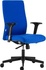 Papírenské zboží - Irodai szék BOSTON, kék, fekete kereszt, kárpitozott