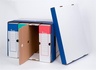Papírenské zboží - Archiváló konténer, kék-fehér, 320x460x270 mm, VICTORIA
