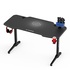 Papírenské zboží - ULTRADESK játékasztal FRAG - GRAPHITE, 140x66 cm, 76 cm, XXL egérpaddal, ultraddal