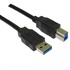 Papírenské zboží - USB kábel (3.0), USB A M- USB B M, 1,8 m, fekete