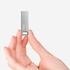 Papírenské zboží - Kioxia USB flash meghajtó, USB 3.0, 128 GB, Biwako U366, Biwako U366, ezüst, LU366S128GG4