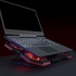 Papírenské zboží - Laptop állvány, FN-41, háttérvilágítású, ventilátorral, fekete-piros, Marvo, 2 portos hu