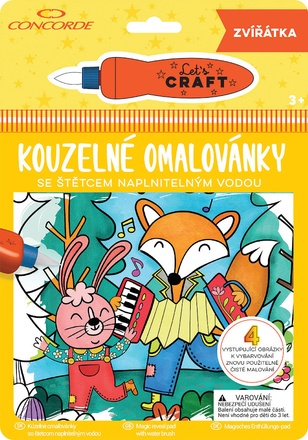 Papírenské zboží - Kouzelné omalovánky CONCORDE, Zvířátka
