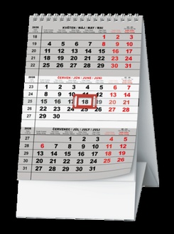 Papírenské zboží - Stolní kalendář - Mini tříměsíční
