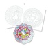 Papírenské zboží - Avenue Mandarine Graffy Pop Mandala Magic színező oldalak
