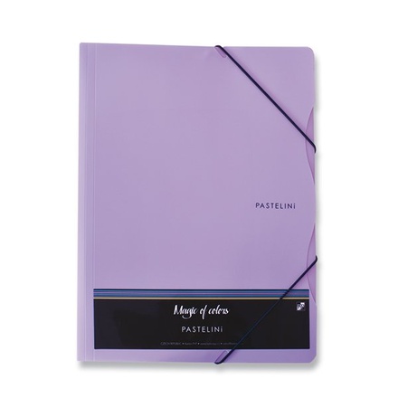 Papírenské zboží - 3chlopňové desky Pastelini fialové