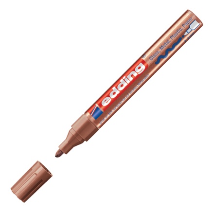 Papírenské zboží - Lakový popisovač "750", měděná, 2-4mm, EDDING